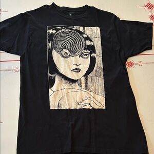 Black Artistic Short Sleeve Tee